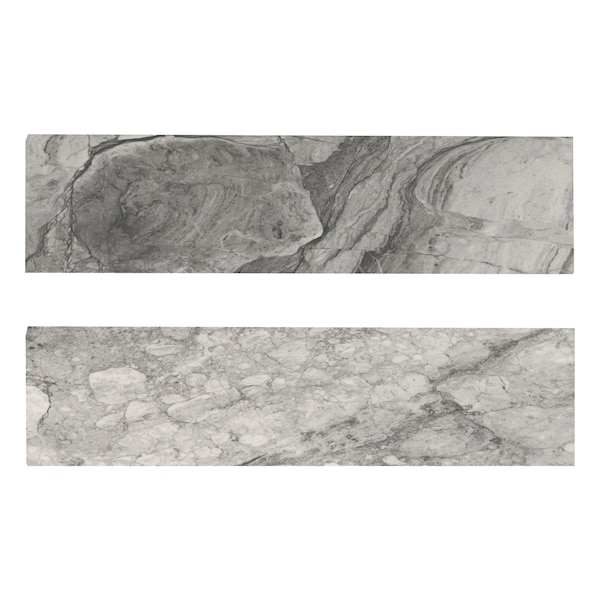 Ackland Zola Stratus Griya 3 in. x 24 in. Polished Porcelain Bullnose Tile Trim, 10PK AKNPTZOLSTGR3X24P-BN - main